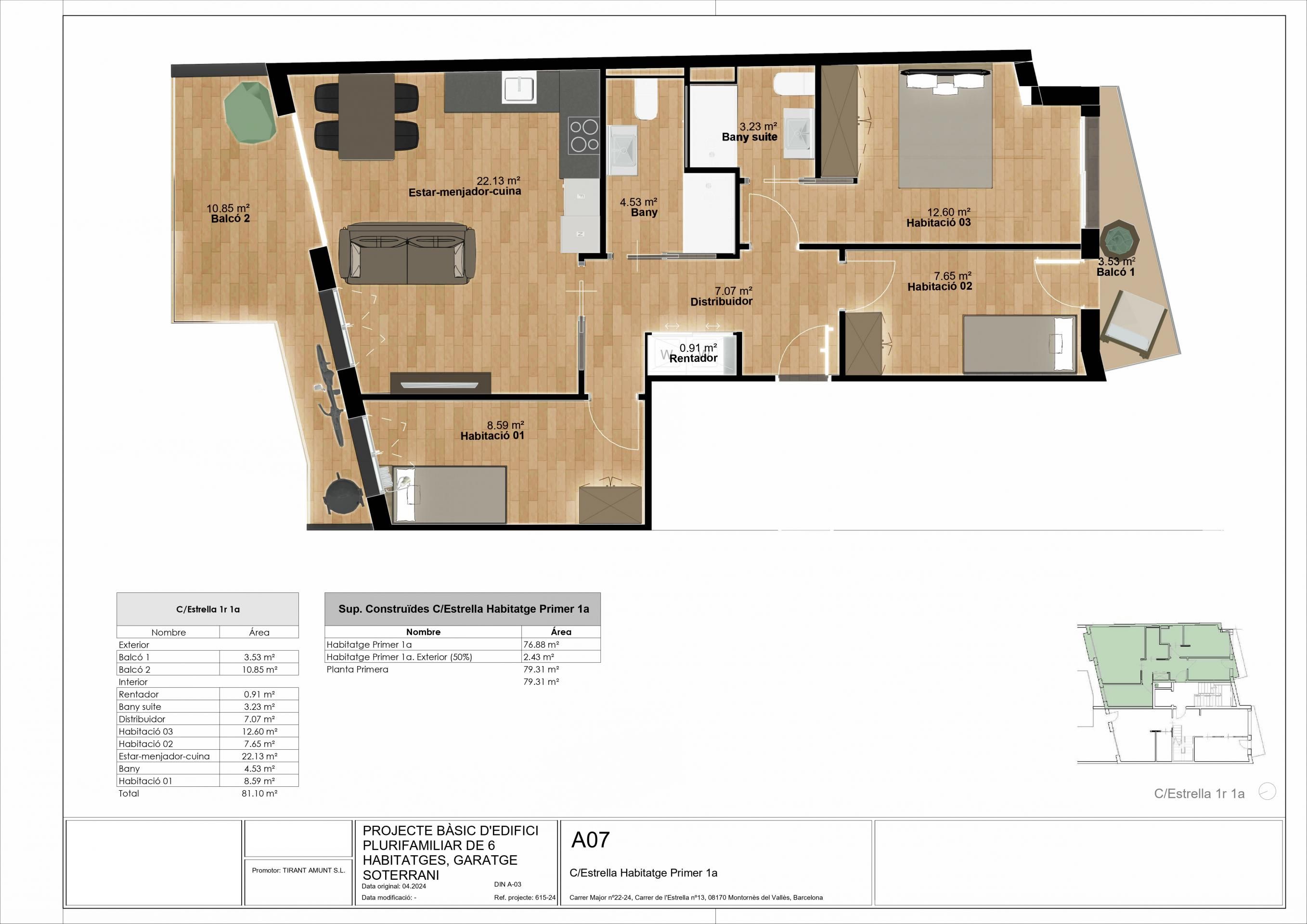 Flat for sale in Montornès del Vallès  with Terrace and Balcony