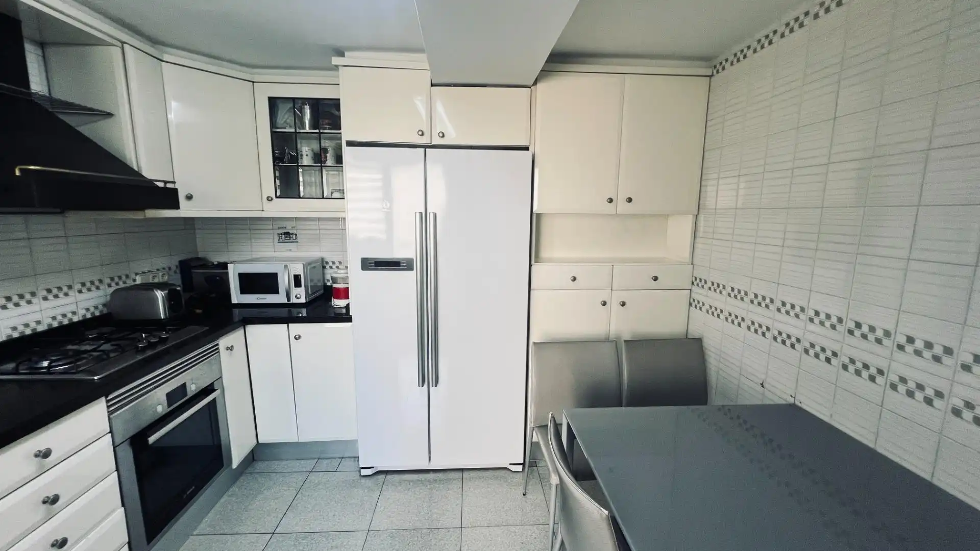 Kitchen of Flat for sale in Castellón de la Plana / Castelló de la Plana  with Air Conditioner, Private garden and Furnished