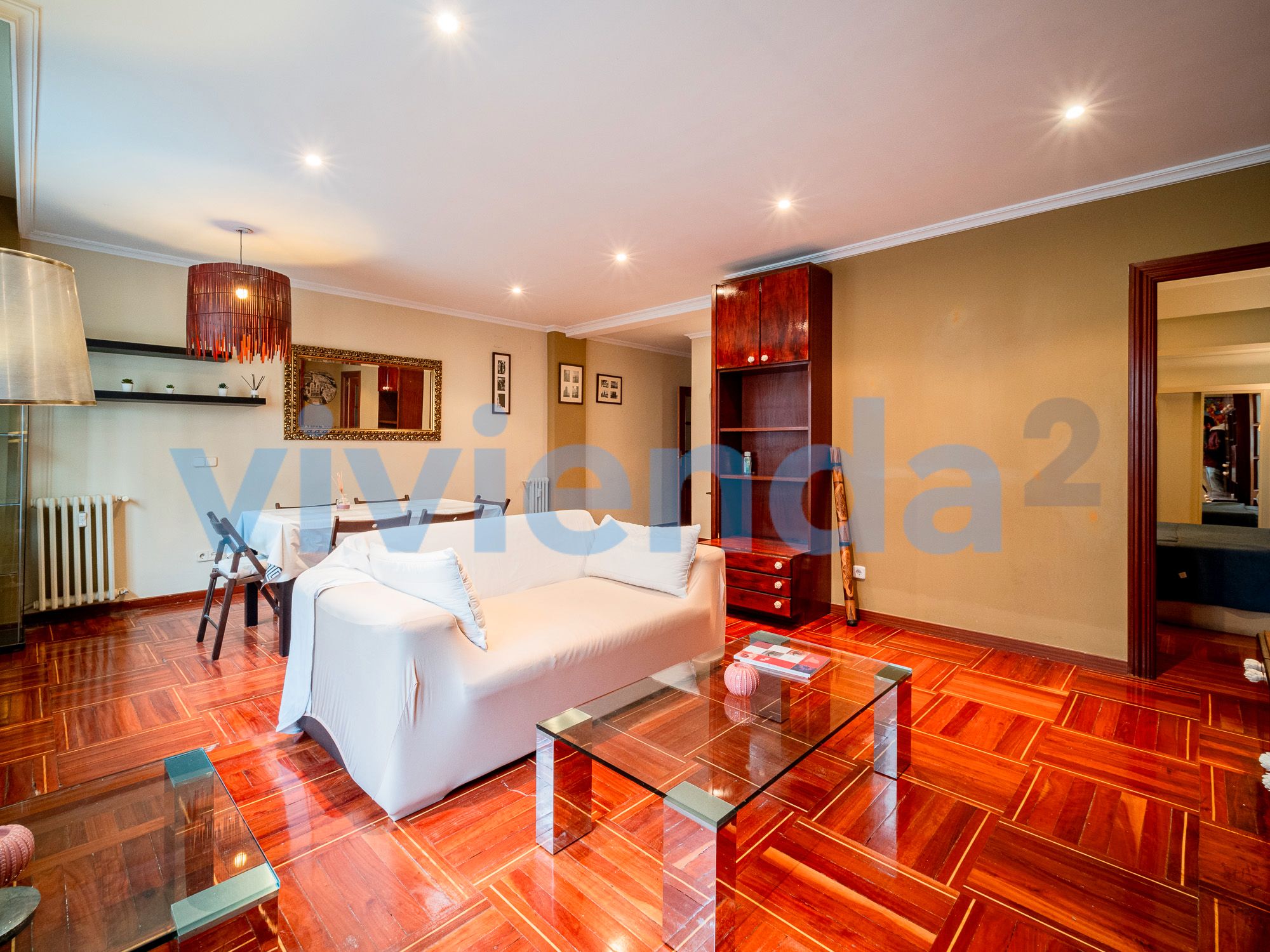 Living room of Flat to rent in  Madrid Capital  with Air Conditioner, Heating and Terrace