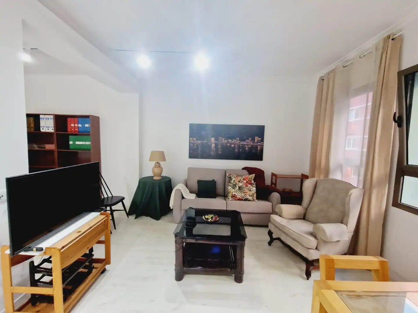 Sala d'estar de Apartament de lloguer en Las Palmas de Gran Canaria amb Moblat