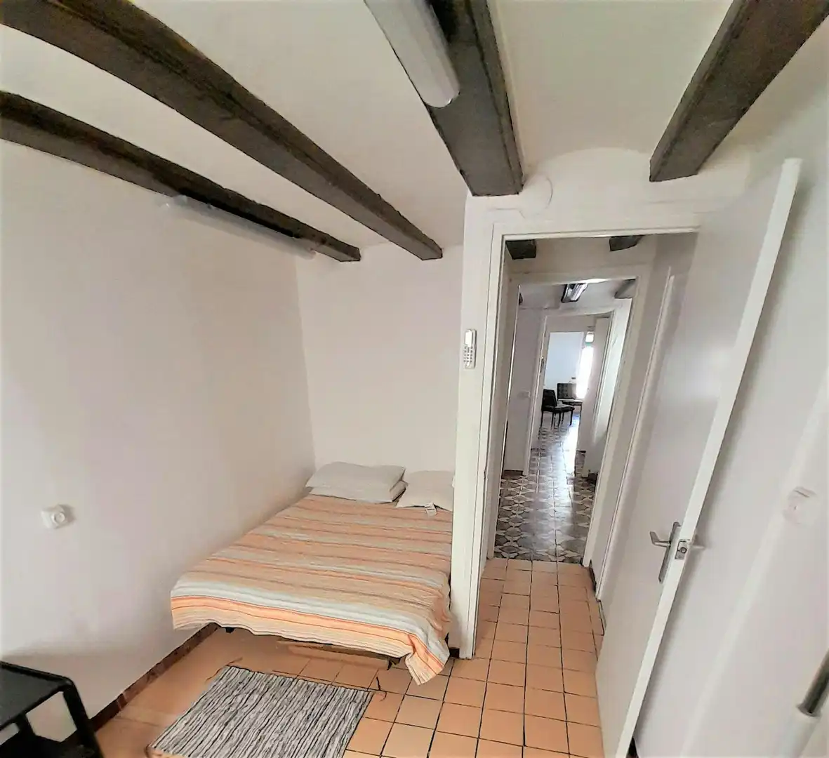 Schlafzimmer von Wohnung zur Miete in Barcelona mit Klimaanlage, Heizung und Möbliert