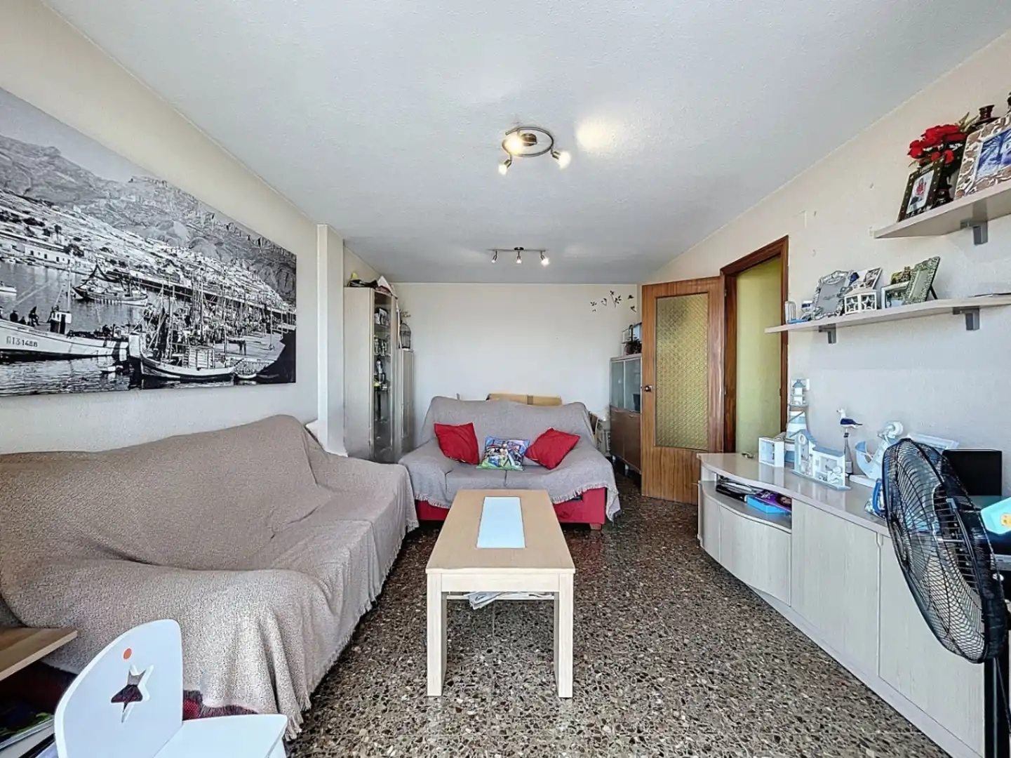 Sala d'estar de Pis en venda en Altea amb Aire condicionat, Terrassa i Balcó