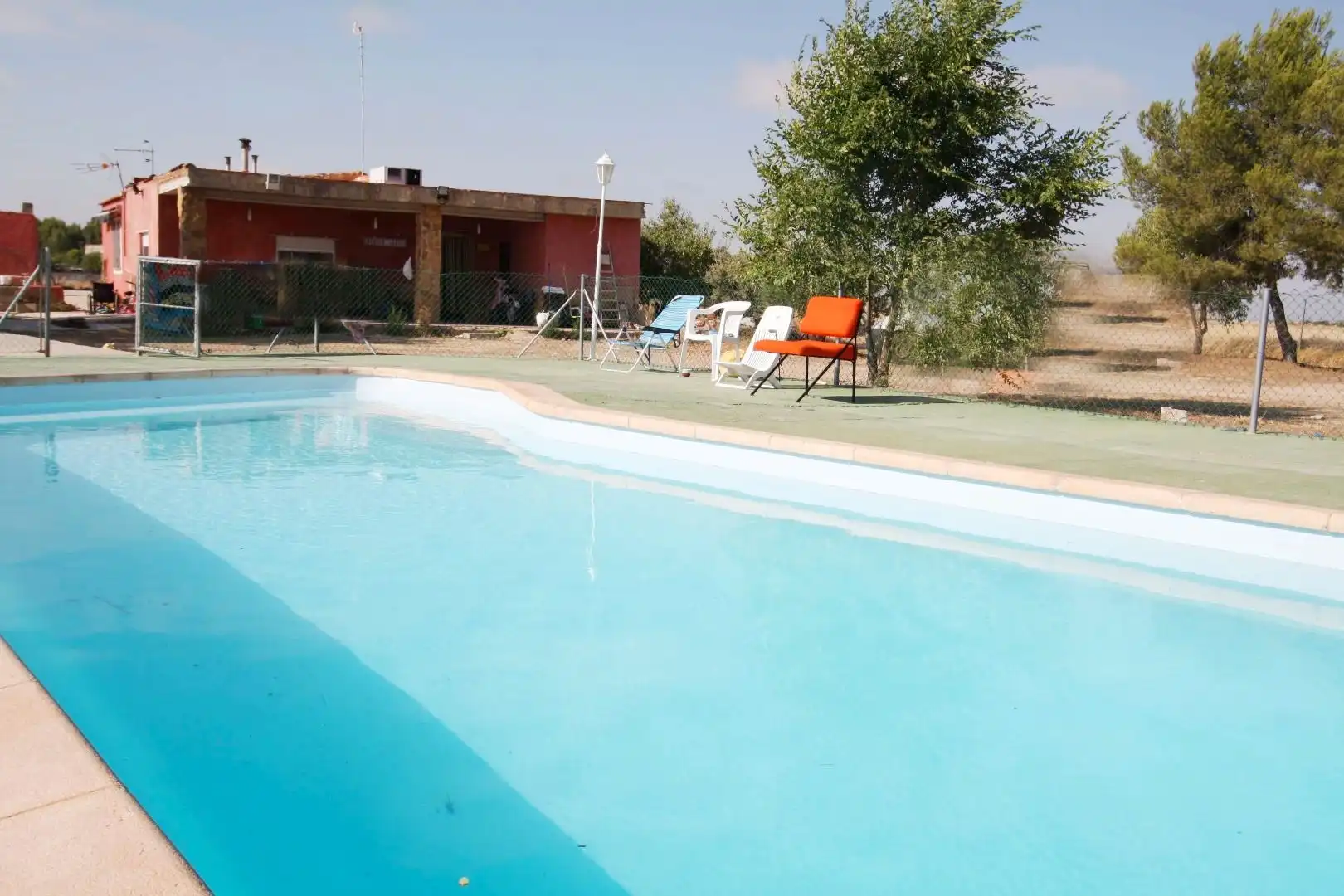 Swimming pool of Houses for sale in  Albacete Capital  with Air Conditioner, Private garden and Terrace