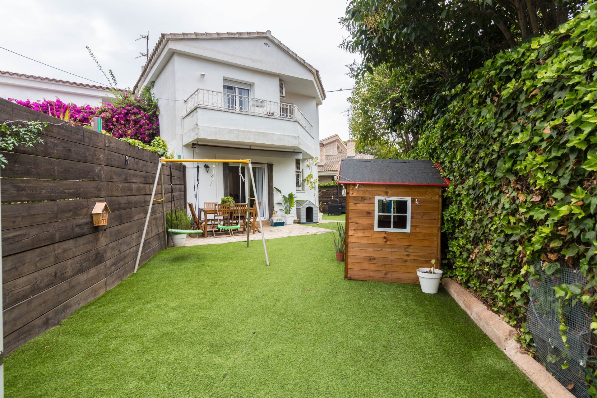 Garden of Single-family semi-detached for sale in Cambrils  with Air Conditioner, Private garden and Parquet flooring