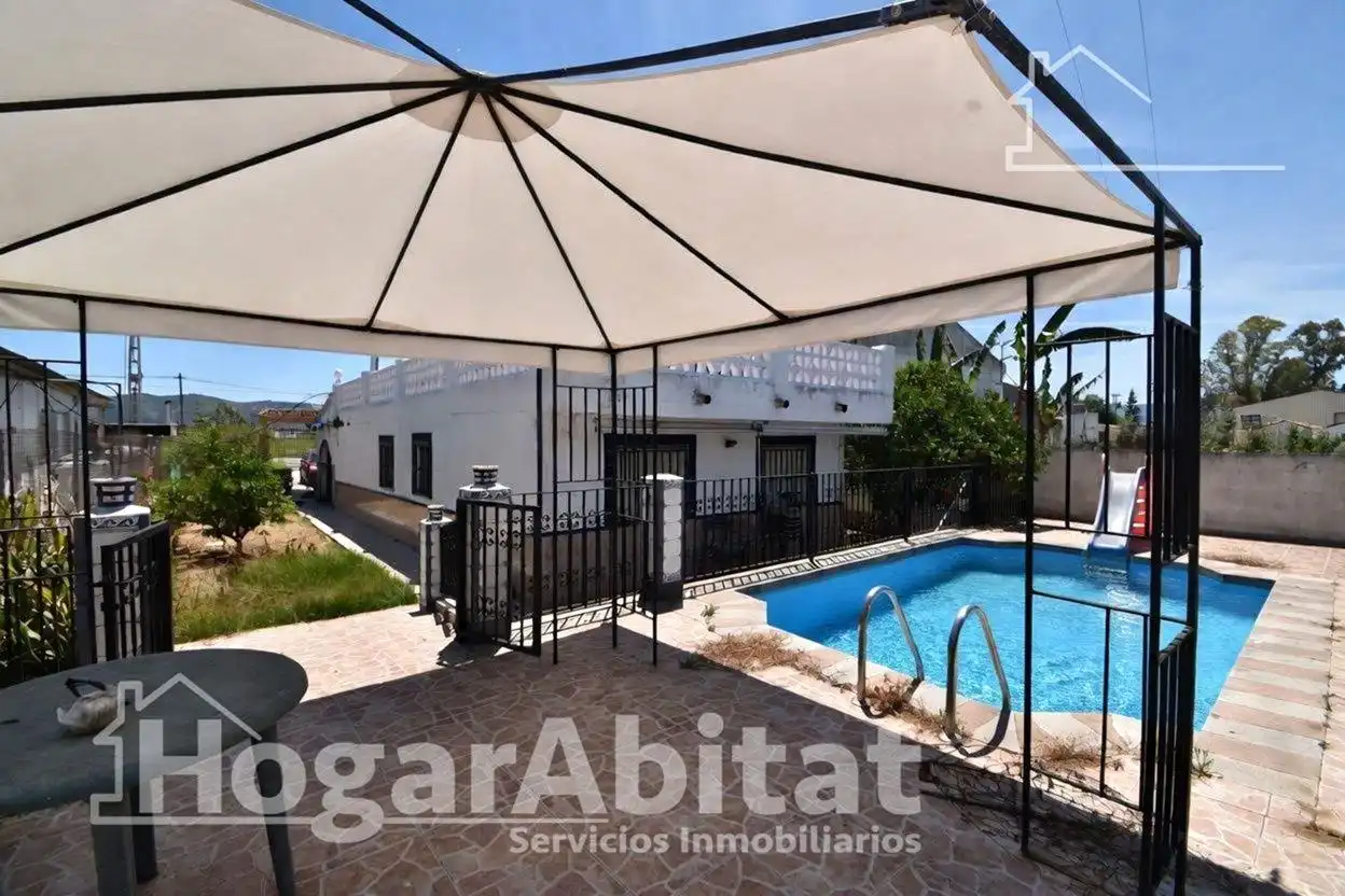 Vista exterior de Casa o chalet en venta en Sueca con Aire acondicionado, Jardín privado y Terraza