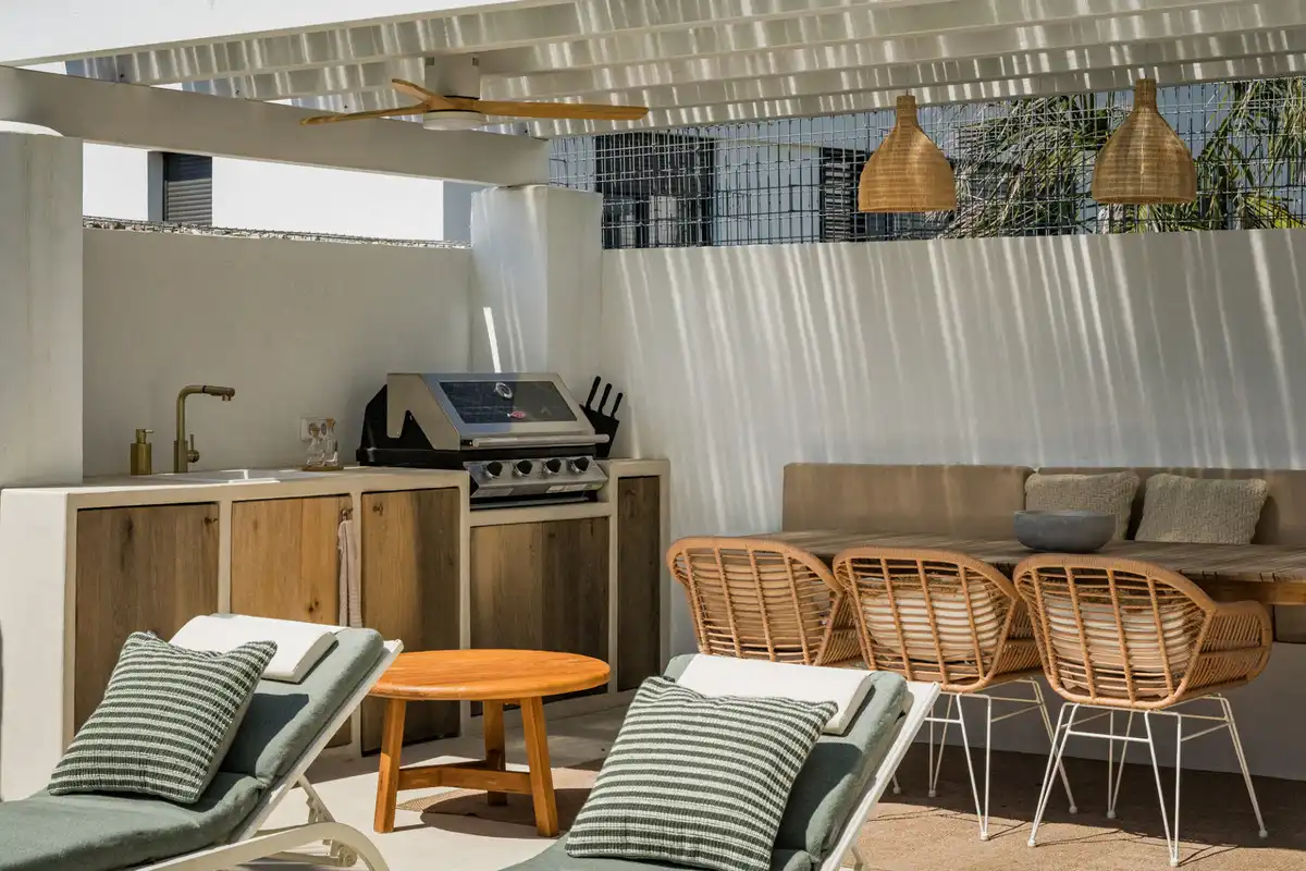 Terrace of Detached homes for sale in Mijas  with Private garden and Swimming Pool