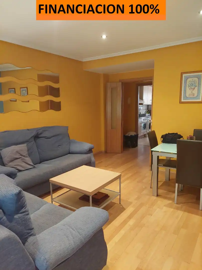 Sala de estar de Piso en venta en Borja con Calefacción, Parquet y Terraza