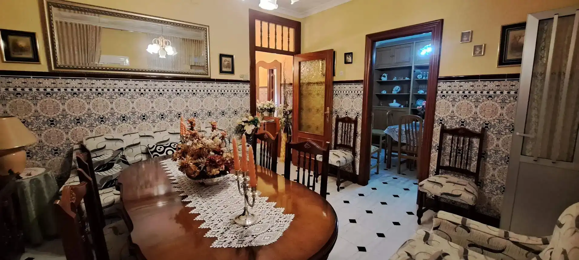 Dining room of Houses for sale in Puertollano  with Air Conditioner, Storage room and Furnished