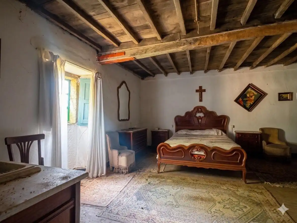 Schlafzimmer von Einfamilien-Reihenhaus zum Verkauf in Cambre  mit Privatgarten