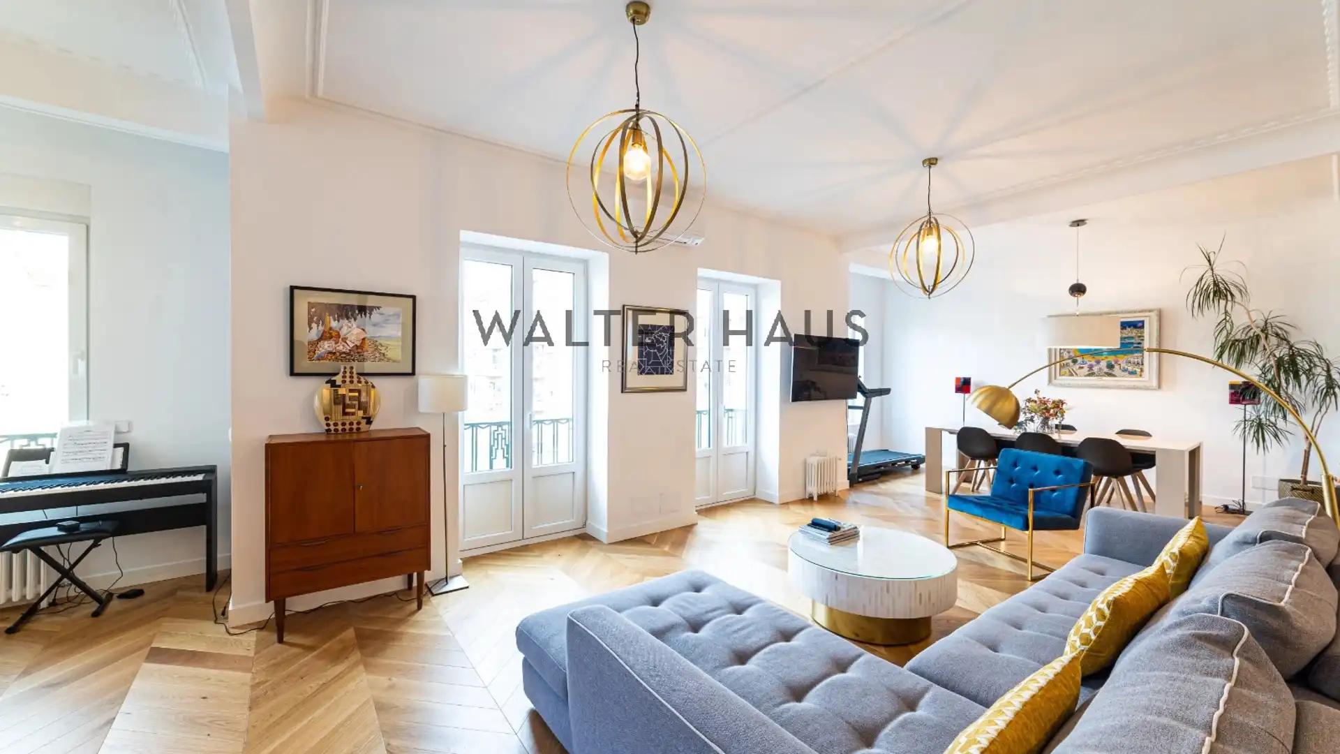 Sala de estar de Piso en venta en  Madrid Capital con Aire acondicionado, Calefacción y Horno