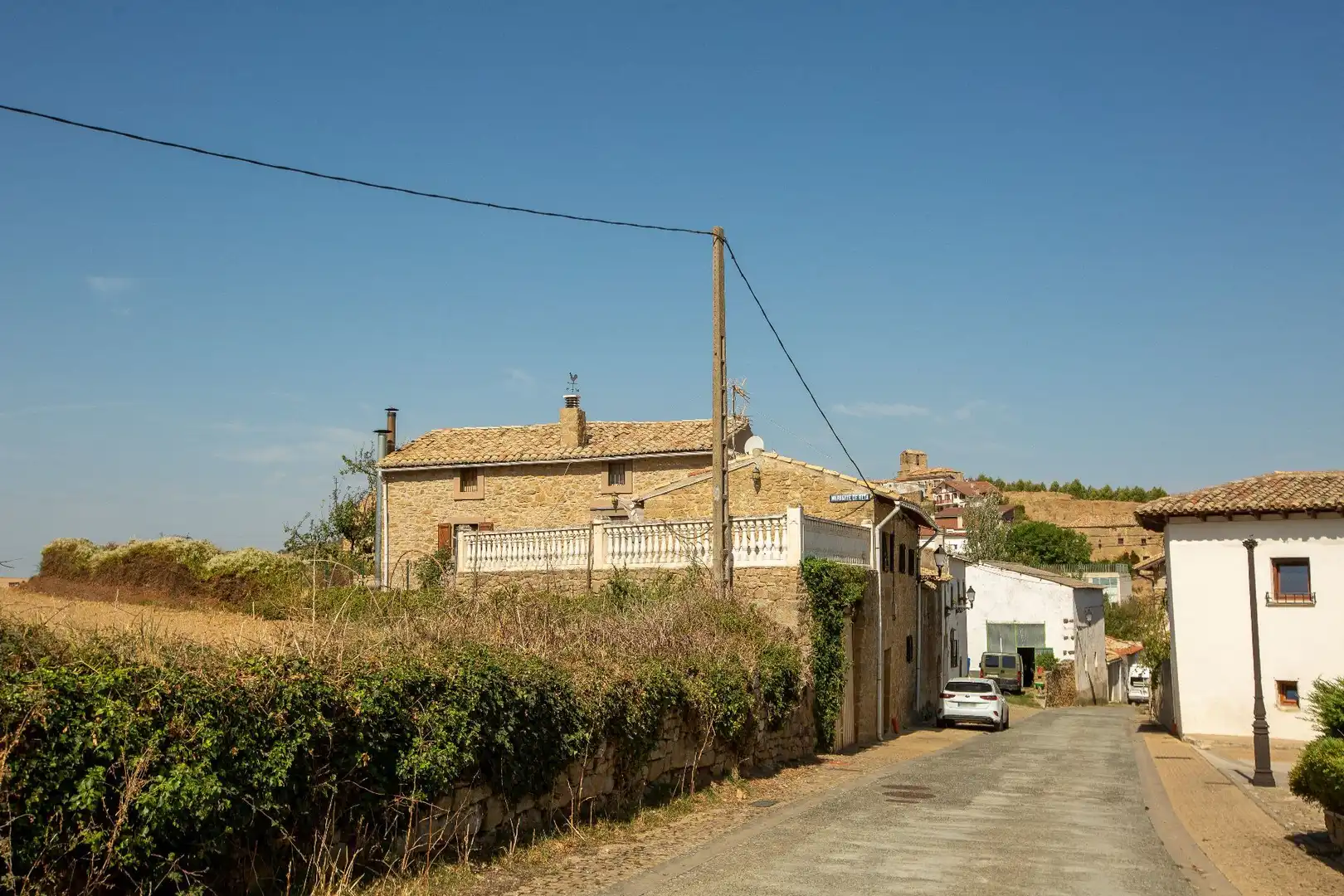 Vista exterior de Casa adosada en venta en Tiebas-Muruarte de Reta con Calefacción y Trastero