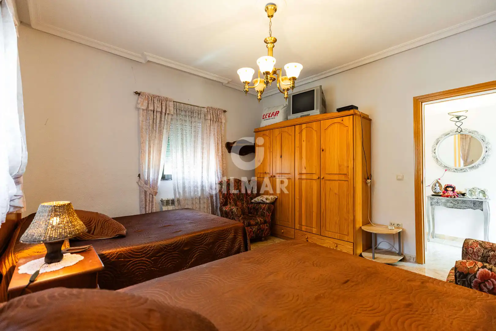 Bedroom of Houses for sale in Manzanares El Real  with Heating, Private garden and Swimming Pool