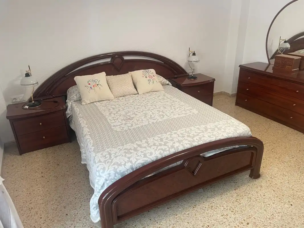 Bedroom of Flat for rent in Gandia  with Air Conditioner, Terrace and Furnished