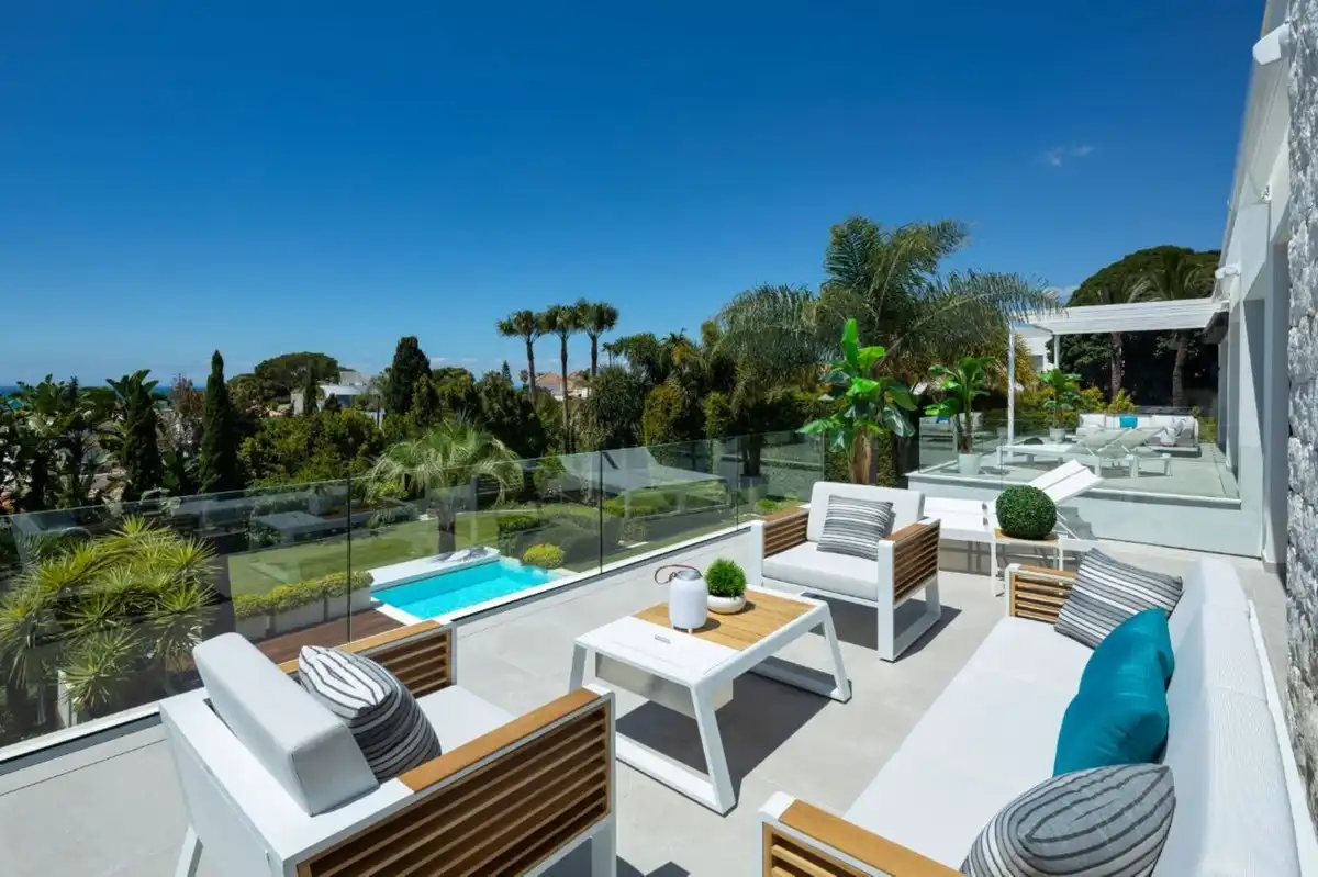 Terraza de Casa o chalet en venta en Marbella con Aire acondicionado, Jardín privado y Terraza