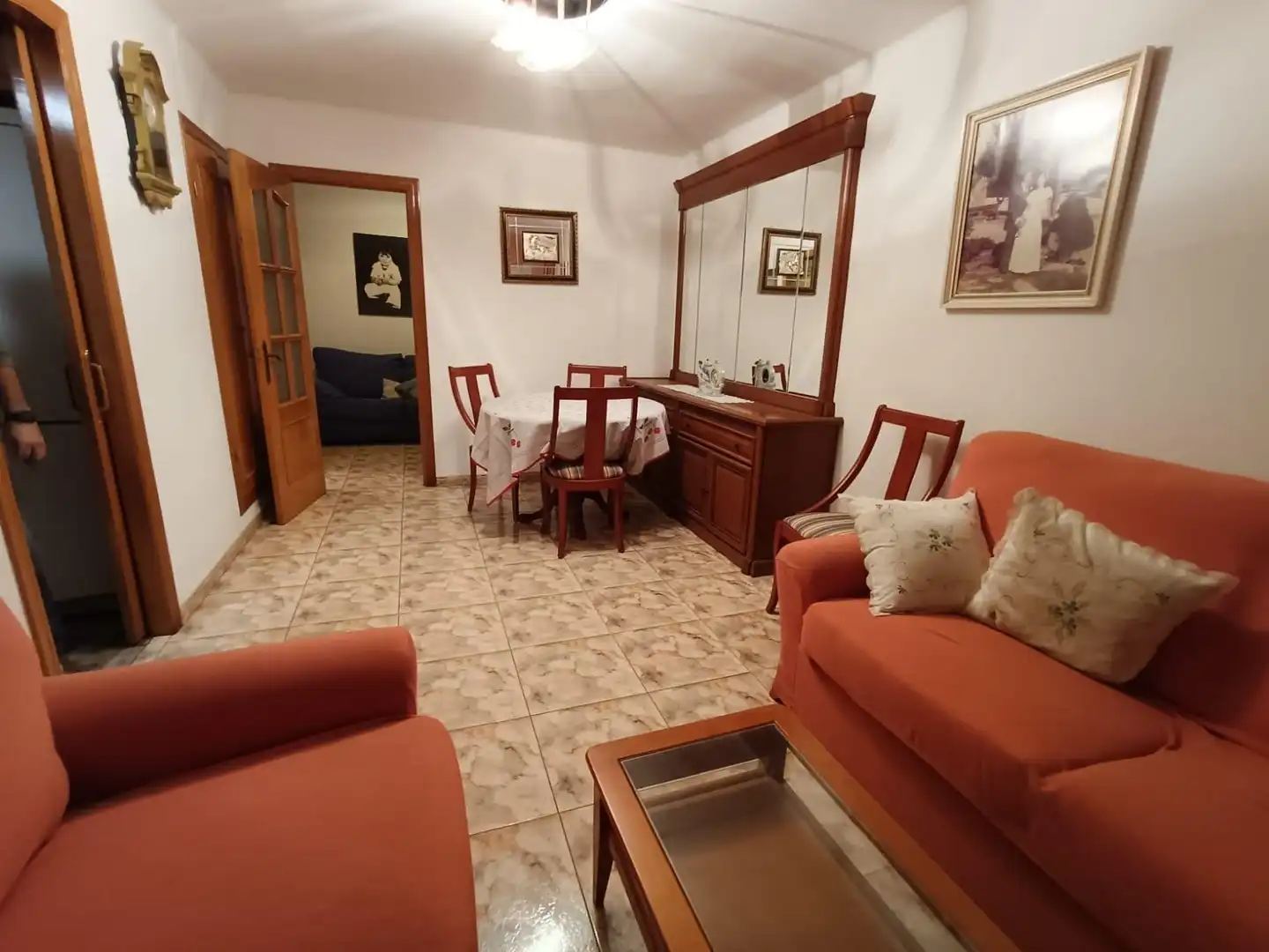 Sala de estar de Casa adosada en venta en Mataró con Calefacción, Terraza y Trastero
