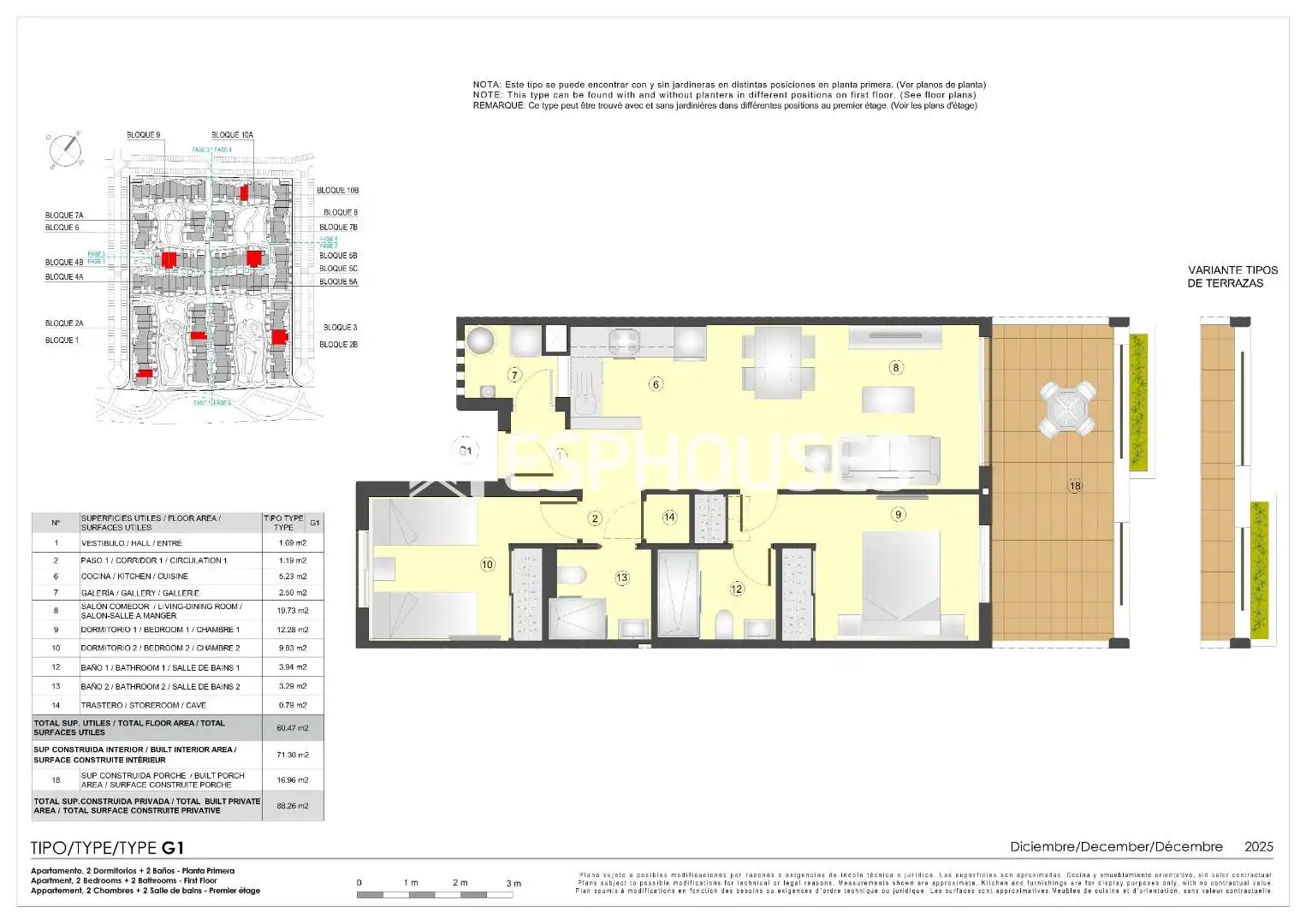 Appartement compact avec terrasse à vendre à San Juan de los Terreros, imagen 13