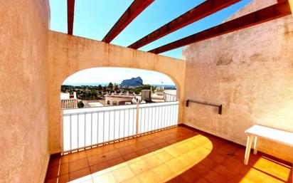 Terrassa de Casa adosada en venda en Calpe / Calp amb Aire condicionat, Jardí privat i Terrassa