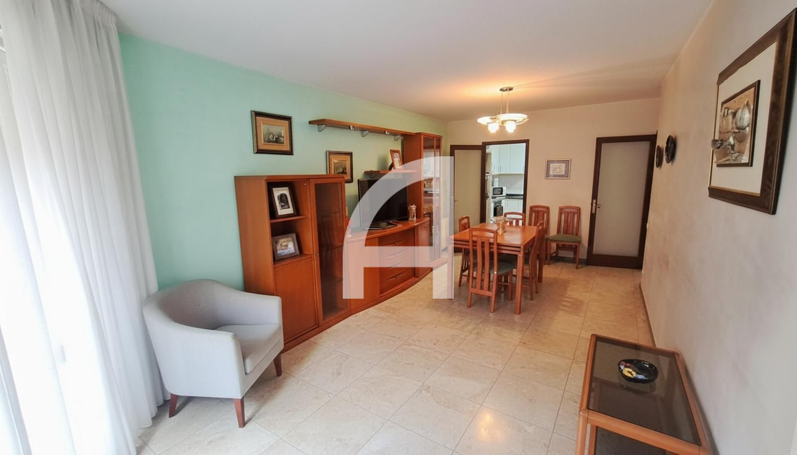 Living room of Flat for sale in Terrassa  with Heating, Terrace and Balcony