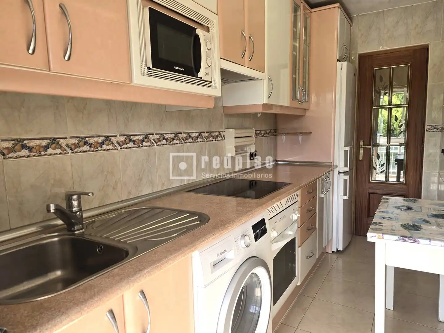 Kitchen of Flat for sale in Madrid  with Heating, Terrace and Storage room