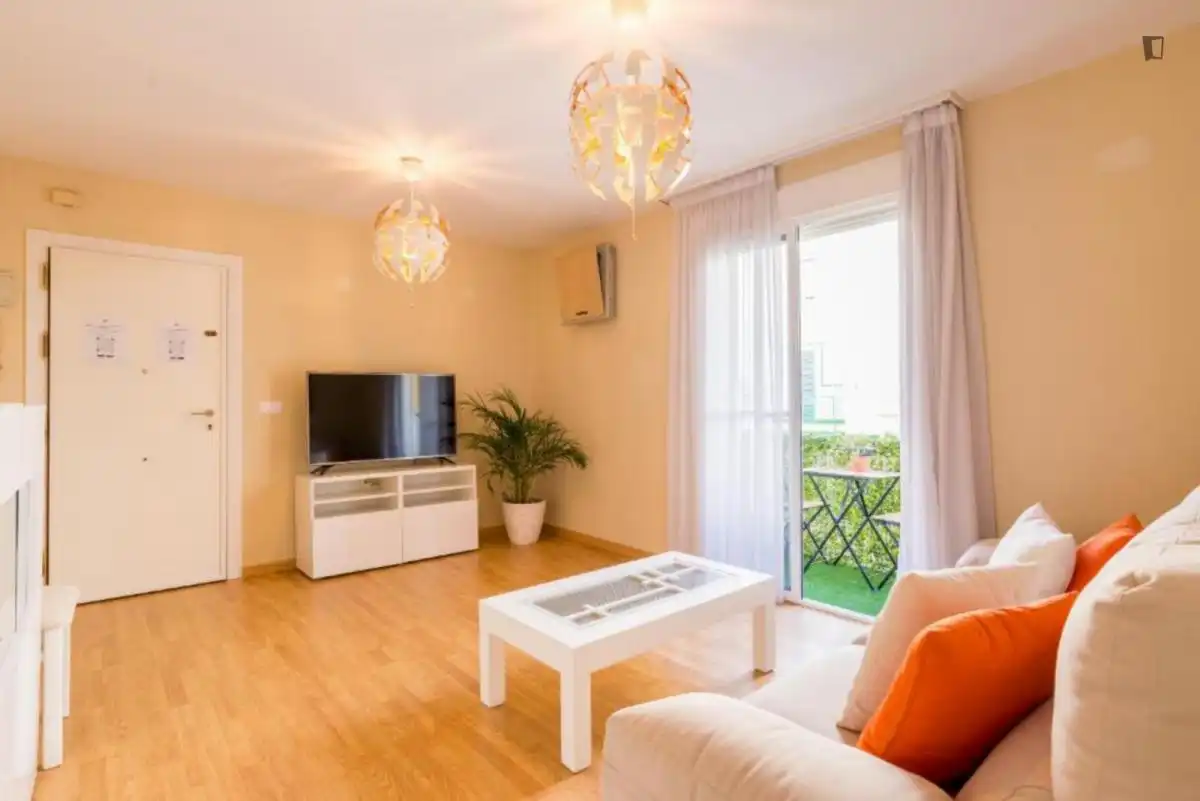 Living room of Apartments for rent in Málaga  with Air Conditioner, Furnished and Oven
