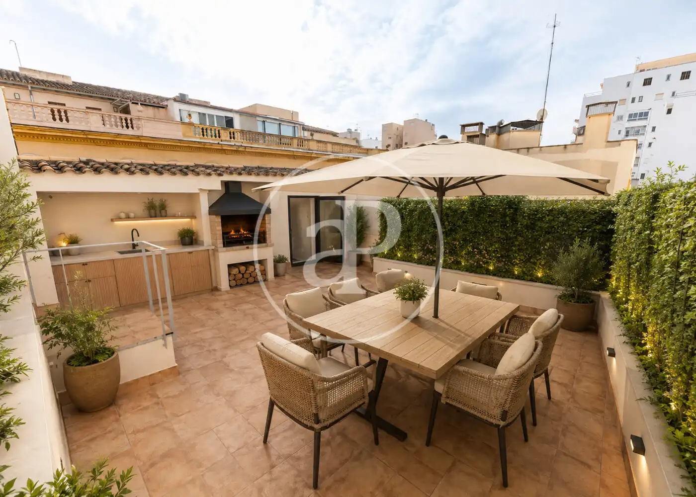 Terrace of Flat for sale in  Palma de Mallorca  with Air Conditioner, Heating and Private garden