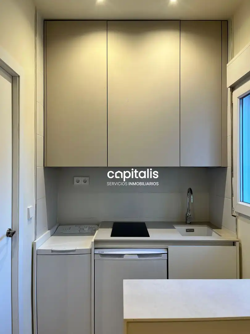 Küche von Wohnung zur Miete in Madrid mit Klimaanlage, Heizung und Möbliert