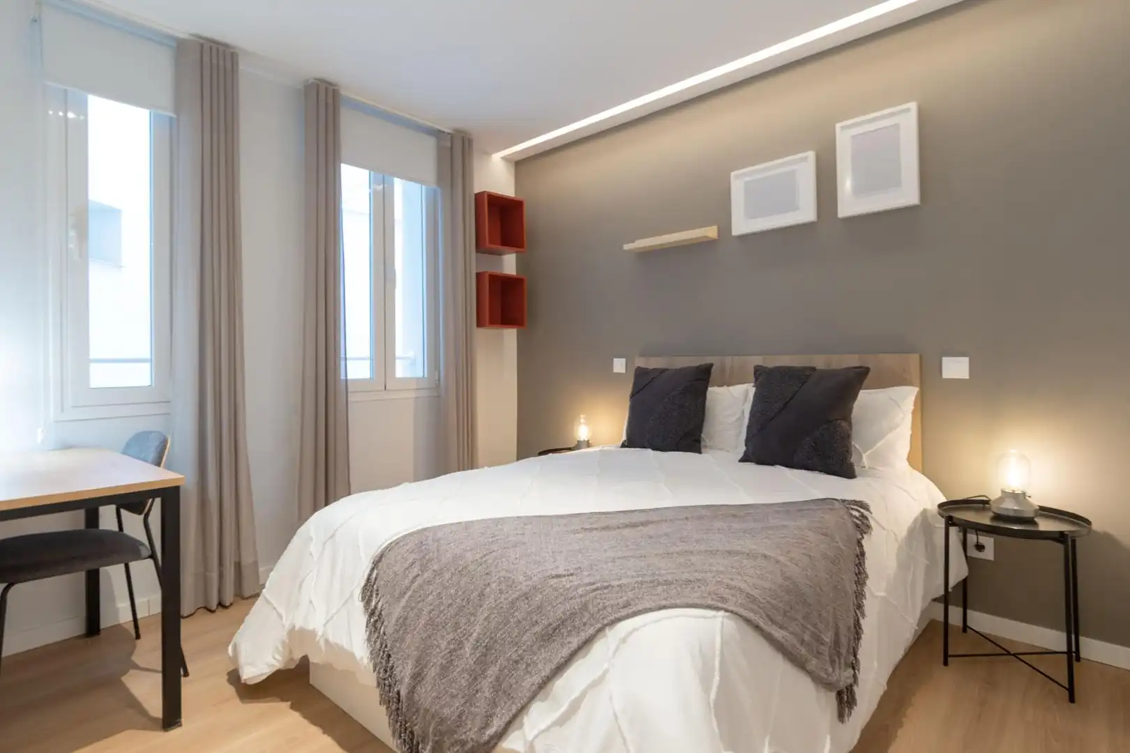 Bedroom of Apartments for rent in Madrid  with Air Conditioner, Heating and Terrace