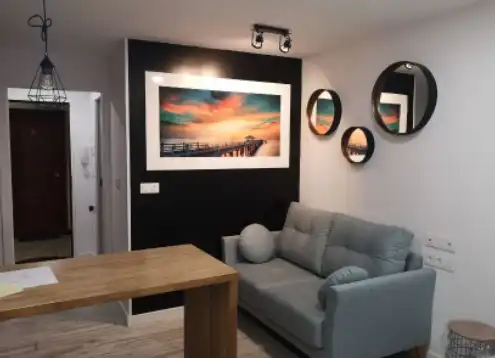 Living room of Flat for rent in Santiago de Compostela   with Furnished