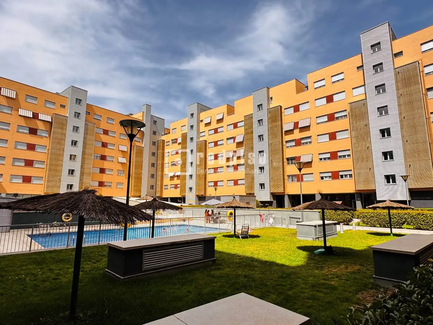 Exterior view of Attic for rent in Getafe  with Air Conditioner, Heating and Private garden