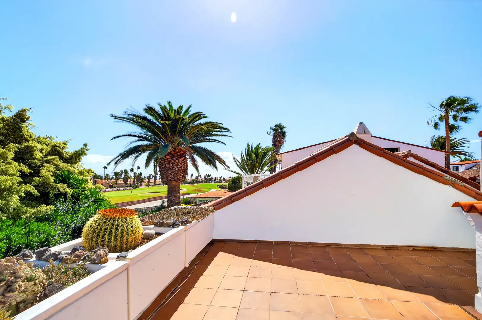 Terrassa de Casa o xalet en venda en San Miguel de Abona amb Aire condicionat, Jardí privat i Moblat