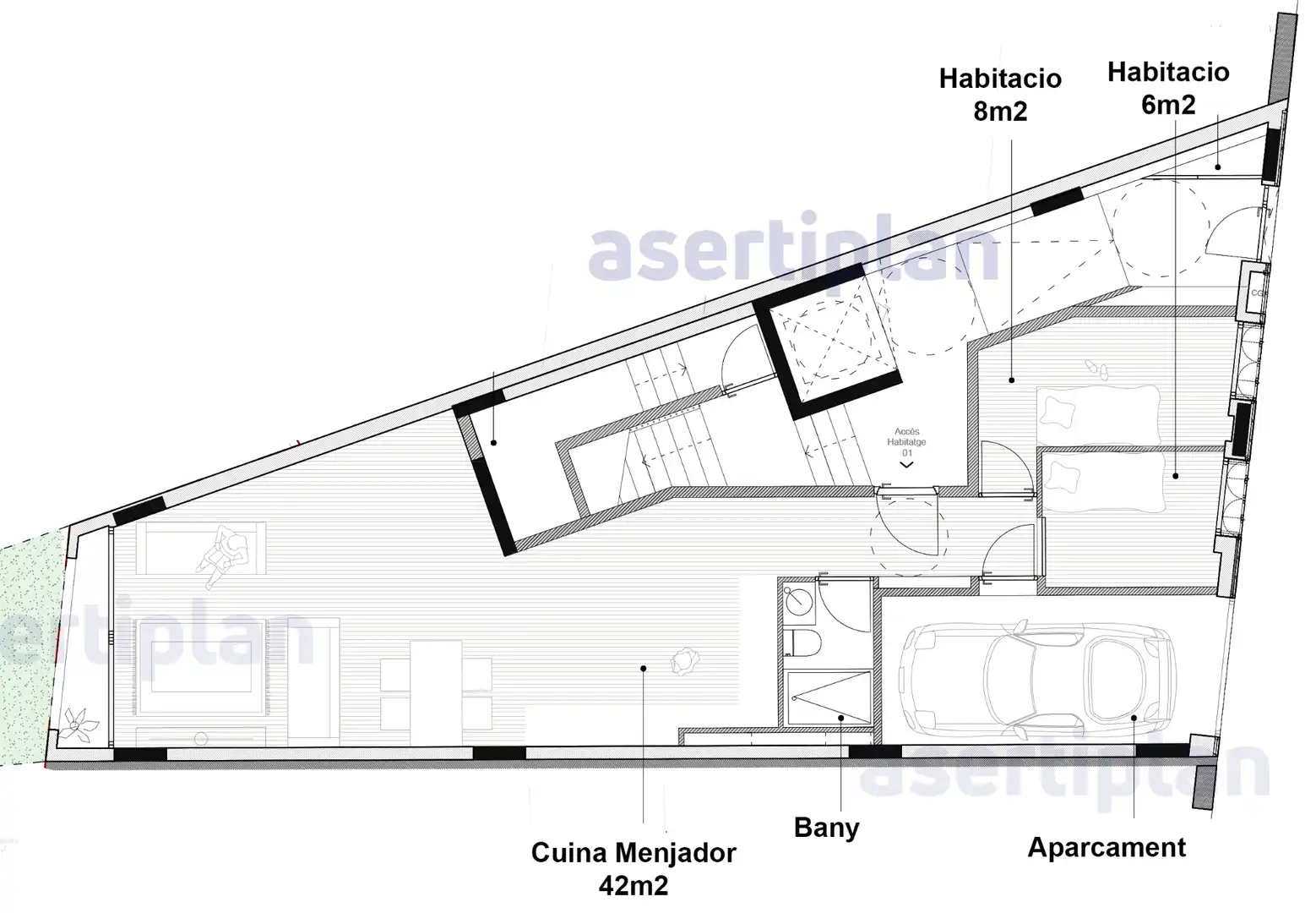 Wohnung zum Verkauf in Mataró mit Klimaanlage, Heizung und Privatgarten