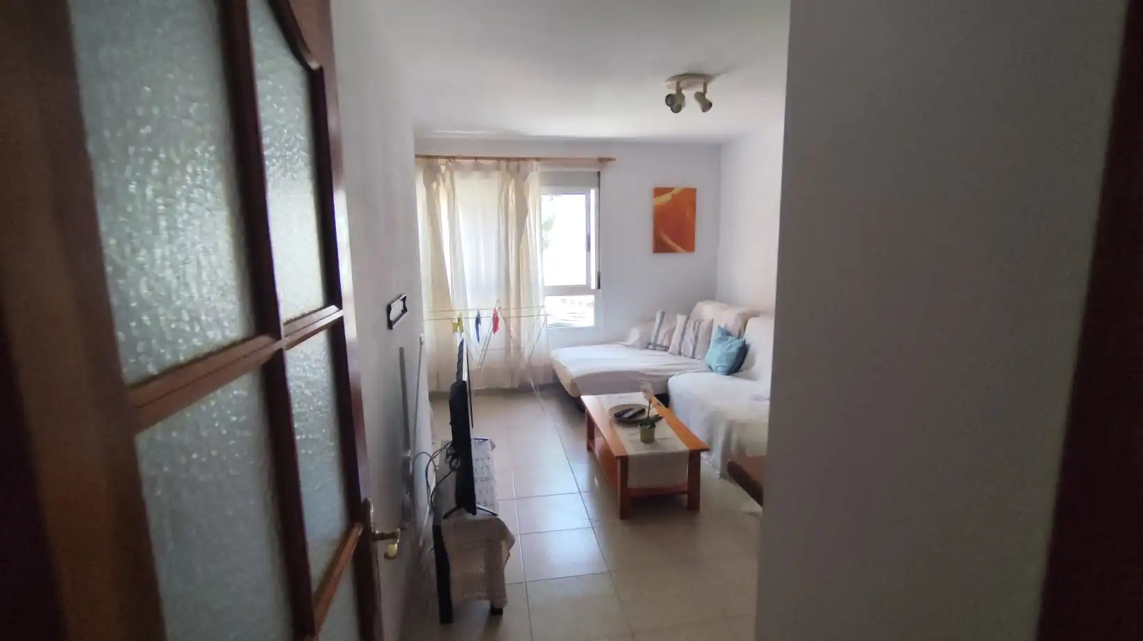Sala d'estar de Pis de lloguer en San Cristóbal de la Laguna amb Moblat, Forn i Rentadora
