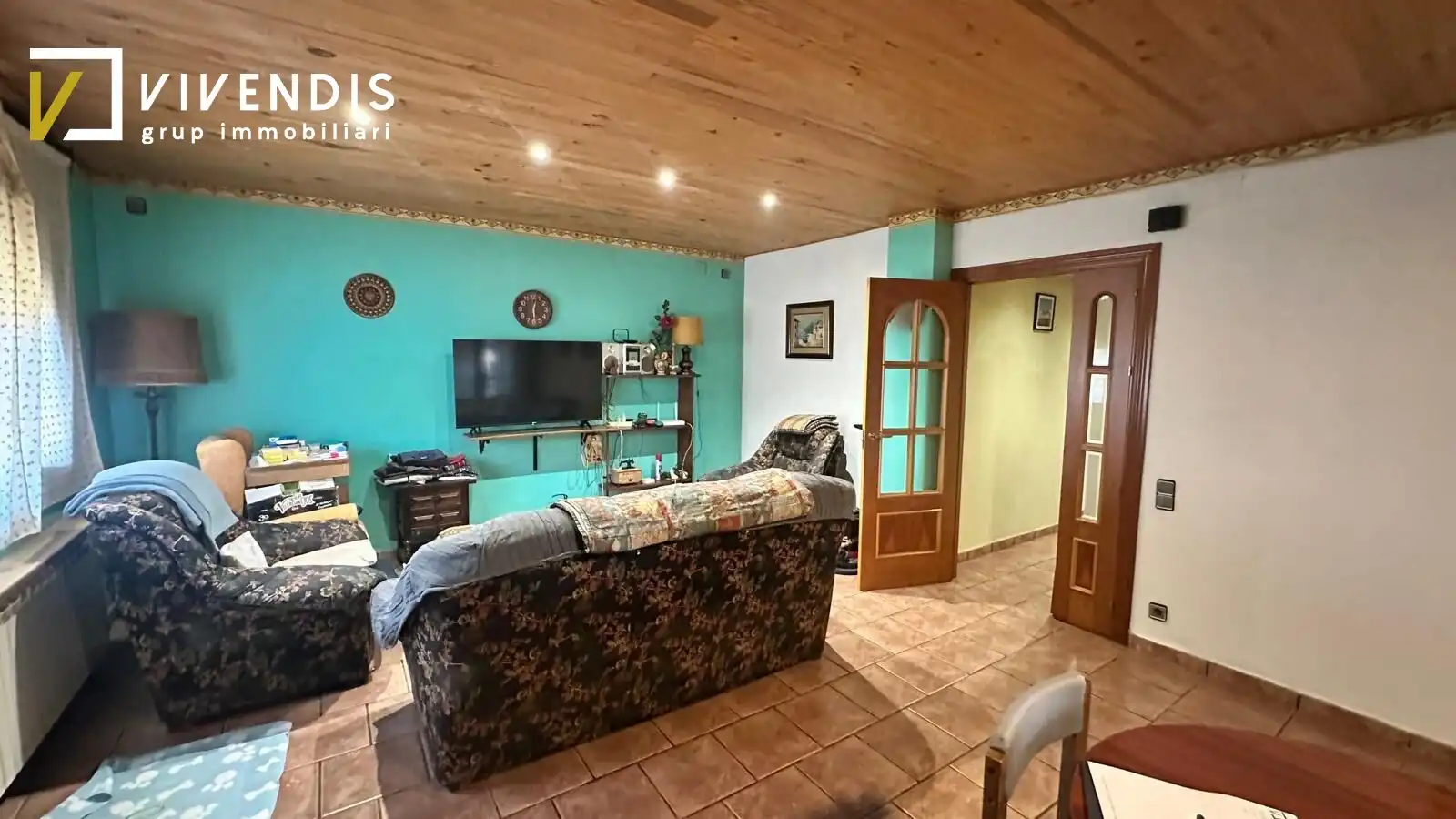 Sala de estar de Casa o chalet en venta en Fraga con Aire acondicionado, Calefacción y Jardín privado