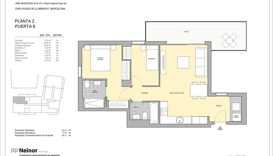 Photo 1 from new construction home in Flat for sale in  Calle Sant Gabriel, Montesa, Barcelona