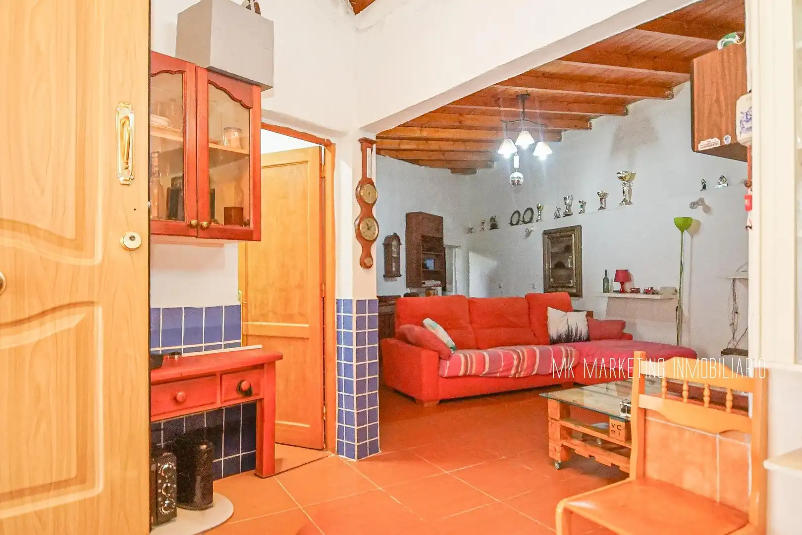 Sala d'estar de Finca rústica en venda en Valsequillo de Gran Canaria amb Aire condicionat, Terrassa i Piscina