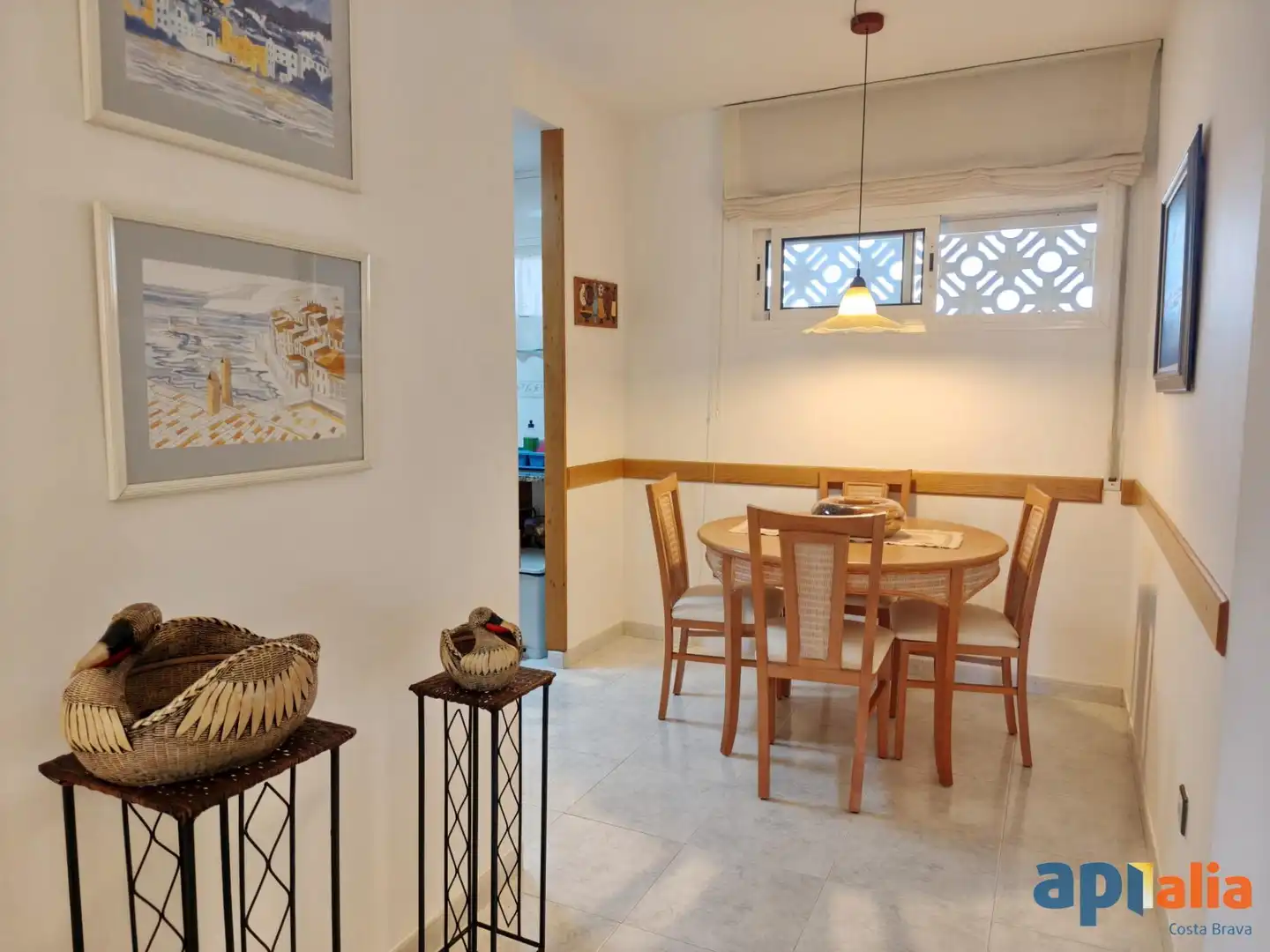 Comedor de Apartamento en venta en Calonge i Sant Antoni con Jardín privado, Terraza y Piscina