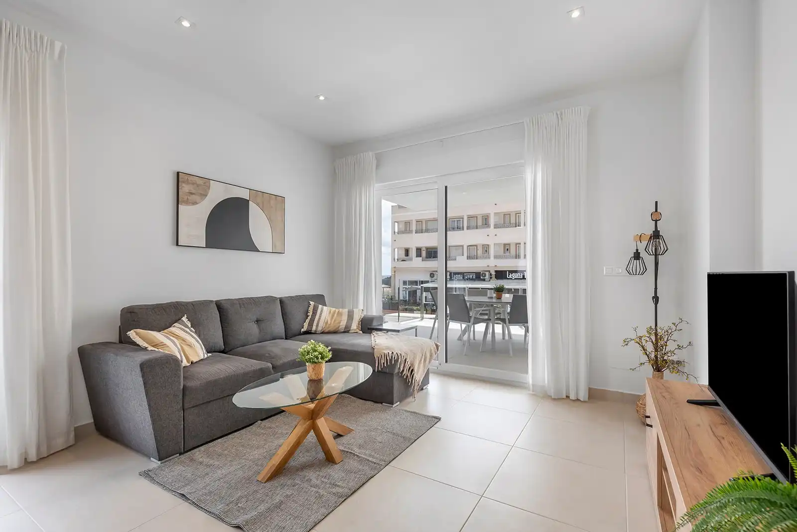 Wohnzimmer von Erdgeschoss zum Verkauf in Orihuela mit Klimaanlage, Terrasse und Möbliert