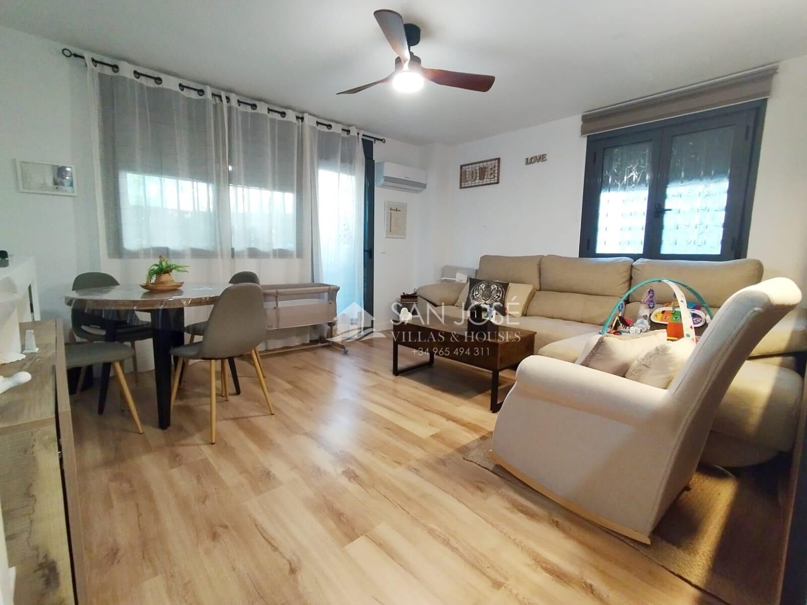 Living room of Single-family semi-detached for sale in Aspe  with Heating and Terrace