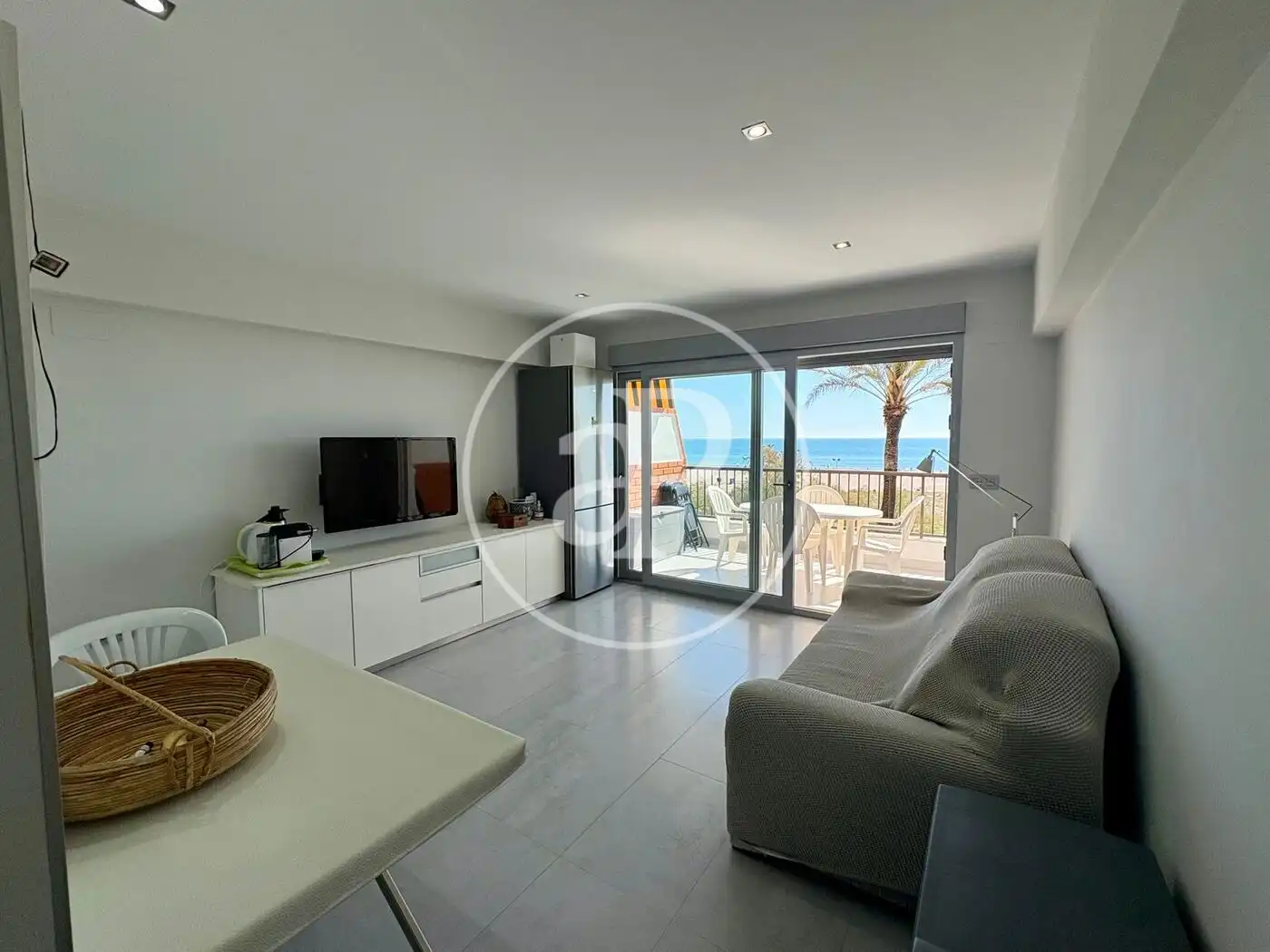 Wohnzimmer von Wohnung zur Miete in Canet d'En Berenguer mit Klimaanlage, Heizung und Privatgarten