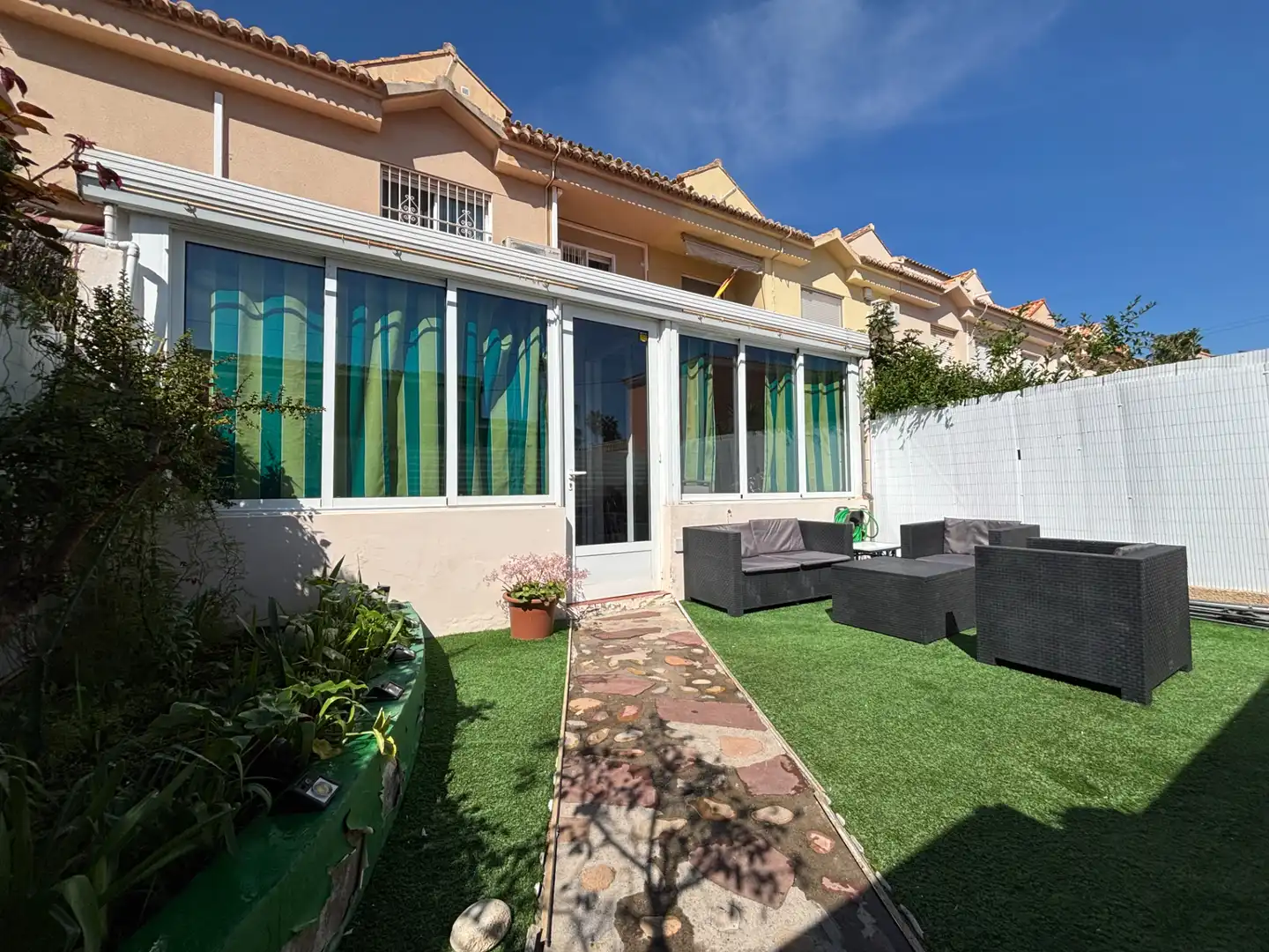 Terrace of Detached homes for sale in Castellón de la Plana / Castelló de la Plana  with Air Conditioner, Heating and Private garden
