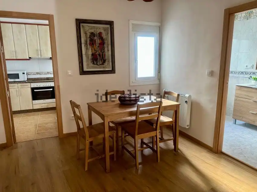 Menjador de Apartament de lloguer en Ourense Capital  amb Calefacció, Parquet i Moblat