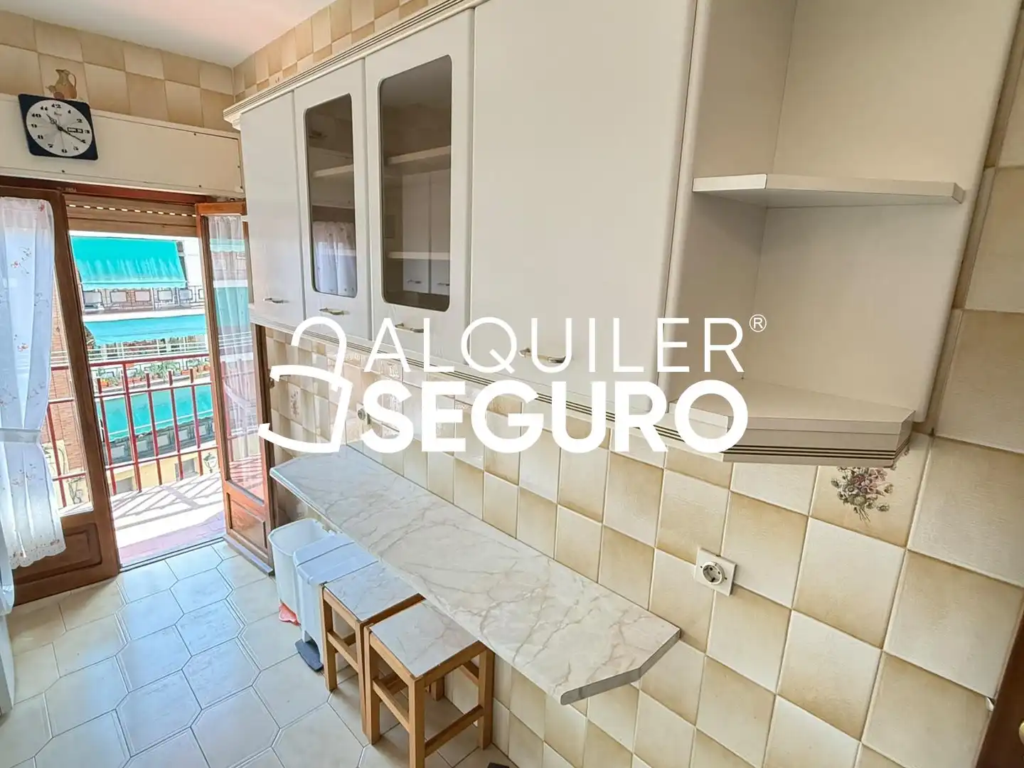 Cocina de Piso de alquiler en Madrid con Aire acondicionado, Calefacción y Terraza