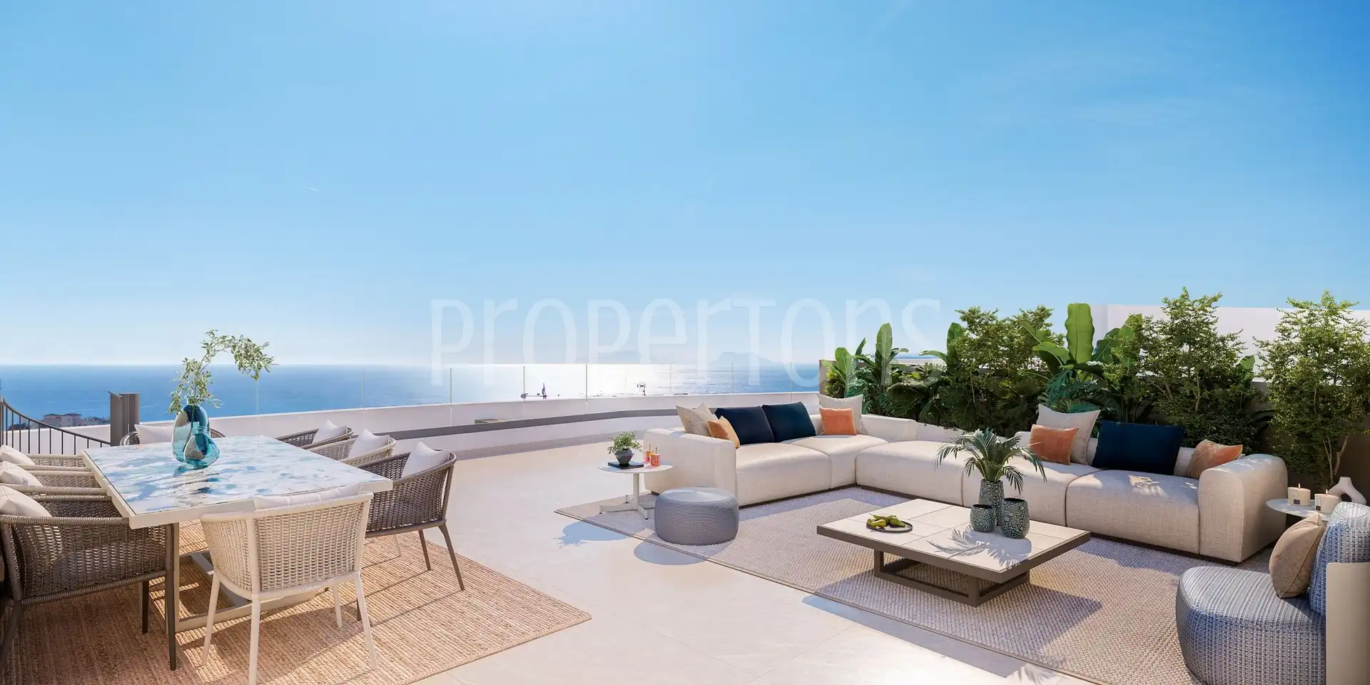 Terraza de Piso en venta en Estepona