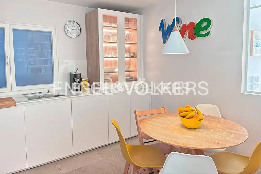 Dining room of Flat for rent in Gijón   with Heating, Parquet flooring and Furnished