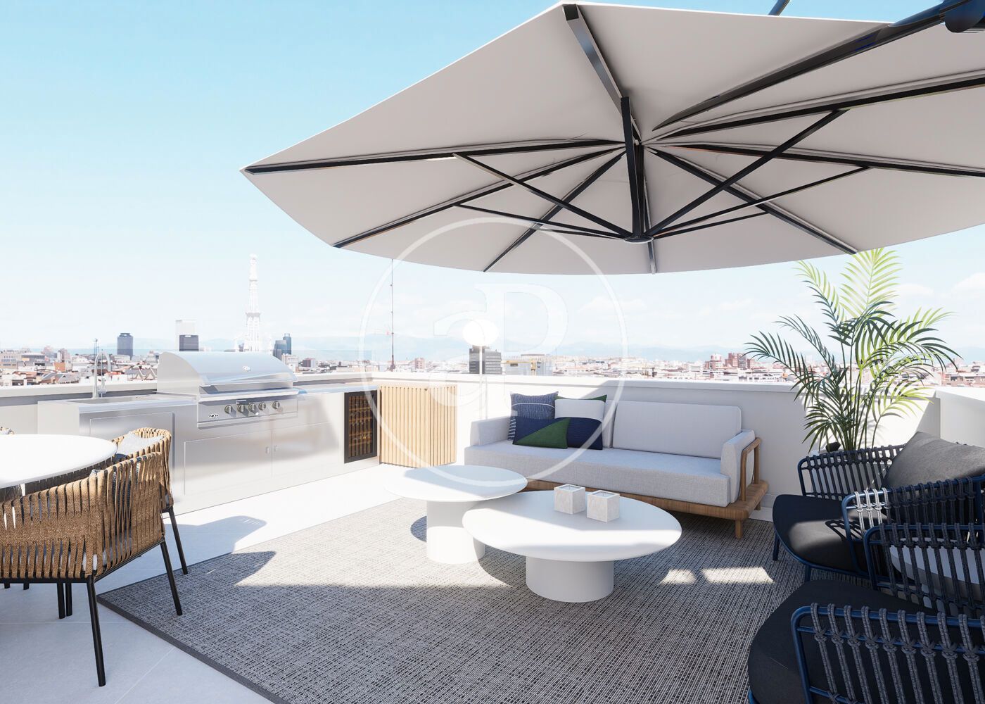 Terrace of Flat for sale in  Madrid Capital  with Air Conditioner, Heating and Terrace