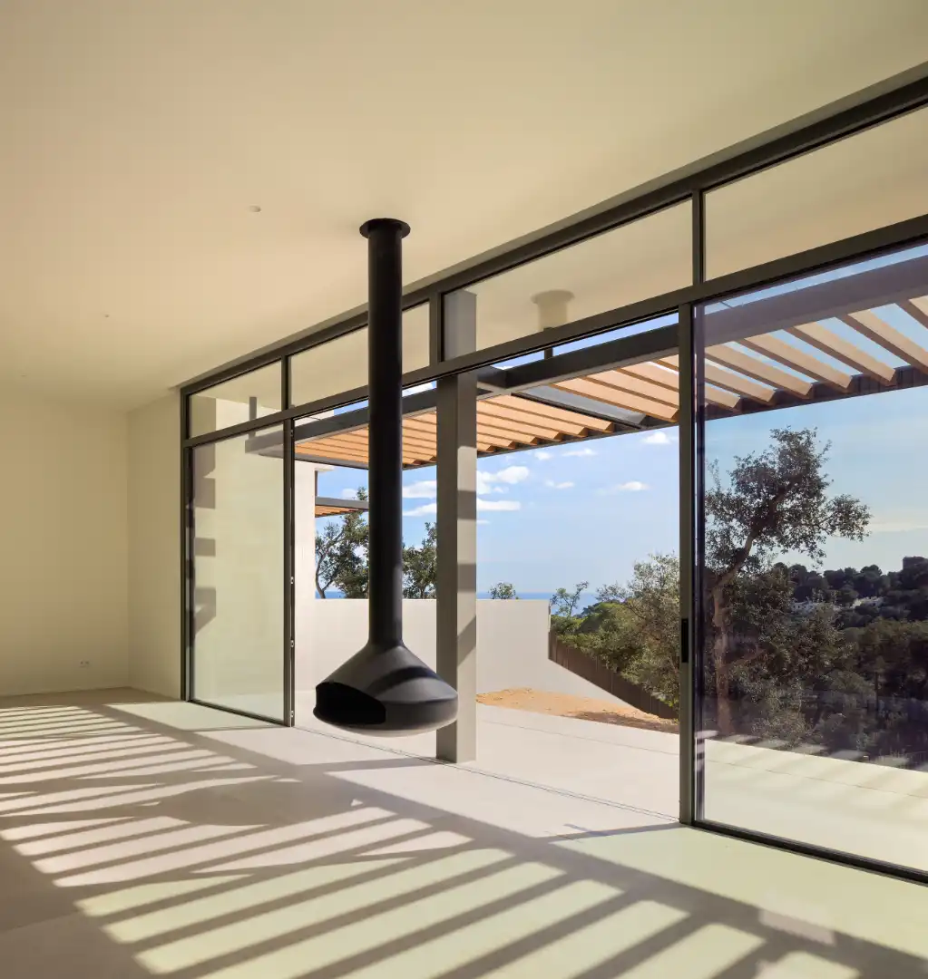 Terrasse von Einfamilien-Reihenhaus zum Verkauf in Palafrugell mit Klimaanlage, Heizung und Privatgarten