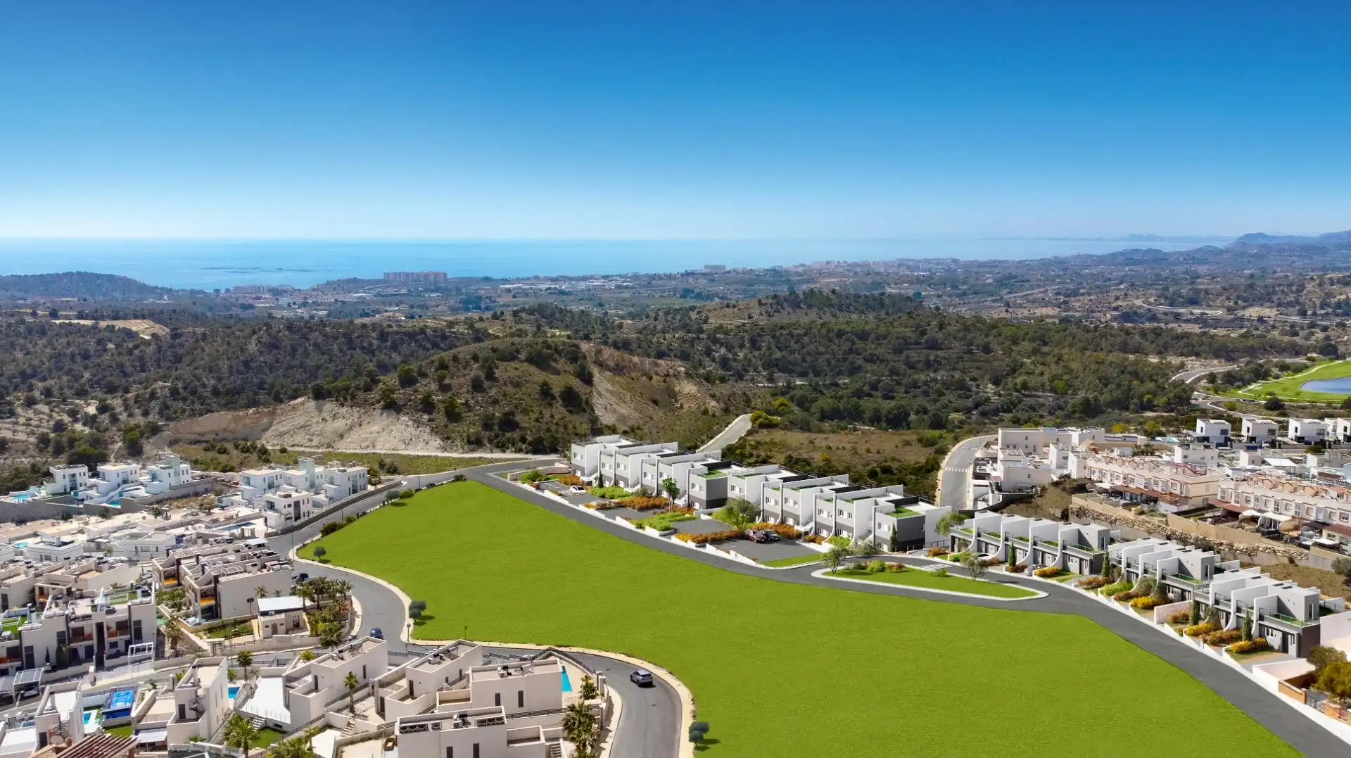 Exterior view of Flat for sale in Finestrat  with Air Conditioner, Heating and Terrace