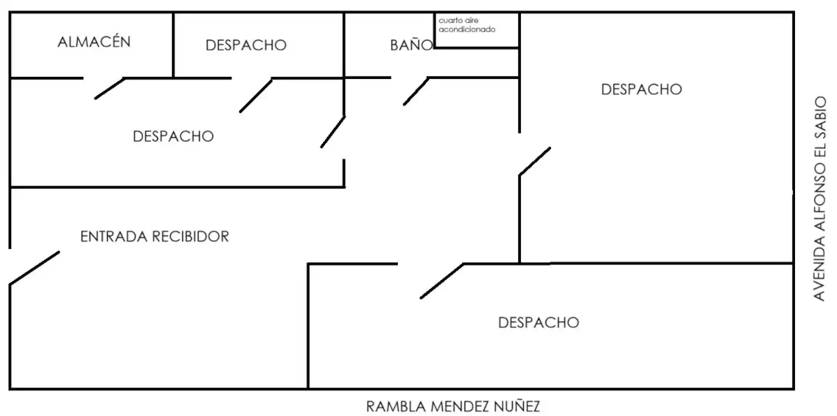 Office for rent in Alicante / Alacant  with Air Conditioner, Heating and Furnished