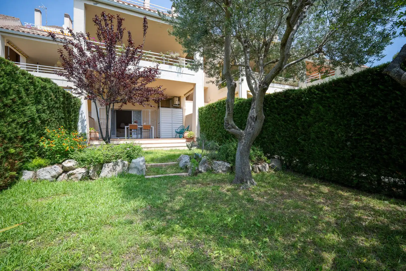 Garten von Erdgeschoss zur Miete in Castell d'Aro, Platja d'Aro i s'Agaró mit Klimaanlage, Heizung und Privatgarten