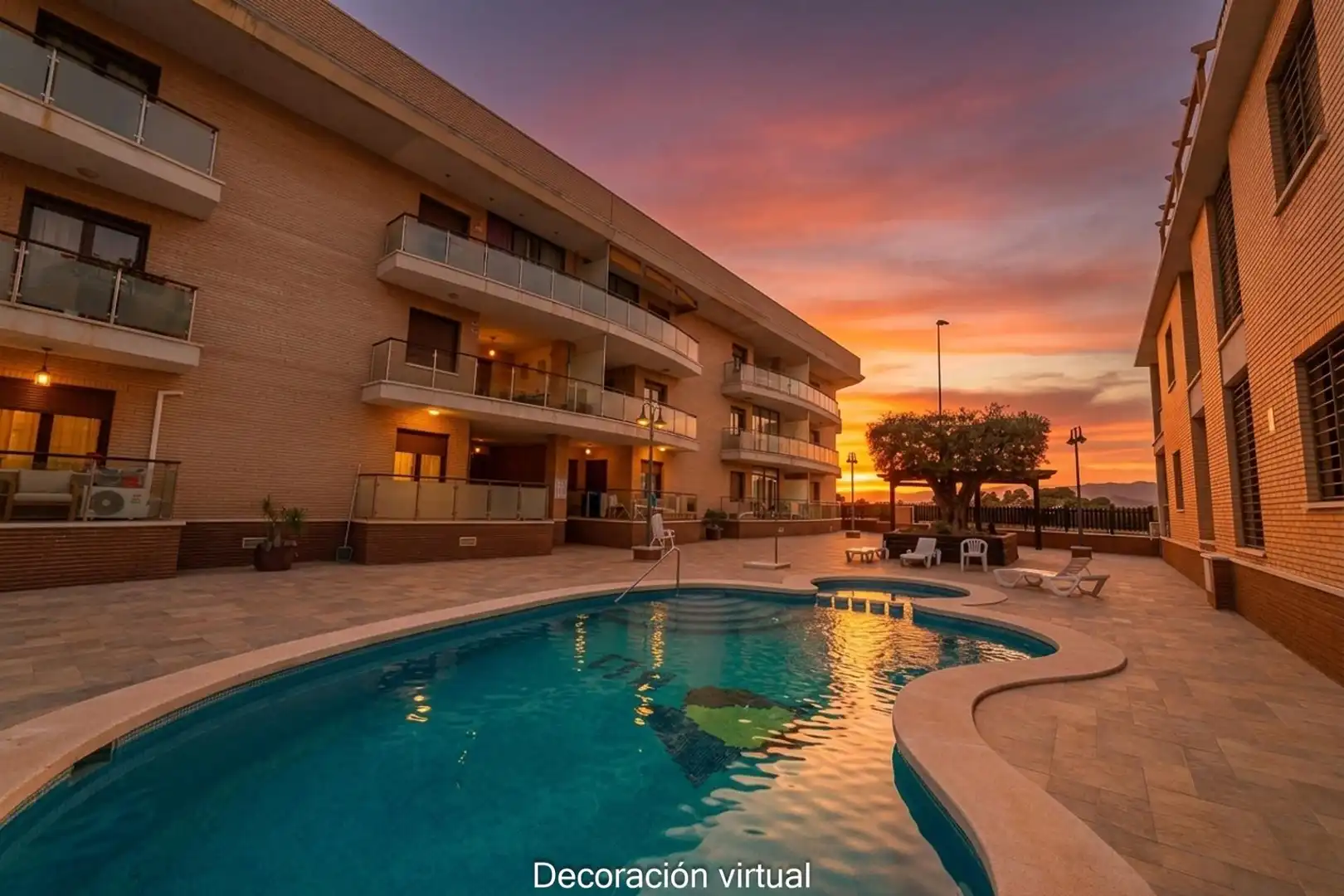 Swimming pool of Flat for sale in San Javier  with Air Conditioner, Terrace and Storage room